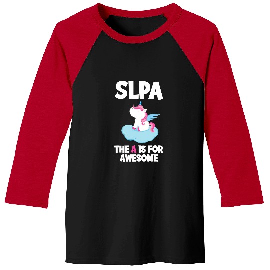 Unicorn Pet Speech Therapist Speech Language Pathologist SLP Baseball Tees