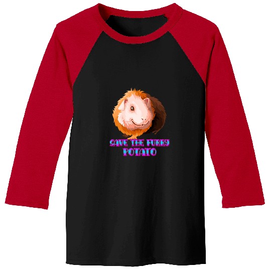 Guinea Pig Pet Save The Furry Potato Guinea Pig Sarcastic Funny Baseball Tees