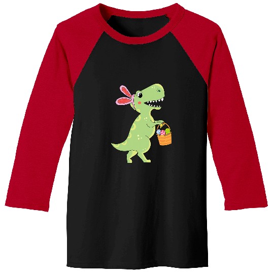 Dinosaur Pet Easter Bunny Dinosaur Easter Bunny TRex Easter Day Baseball Tees