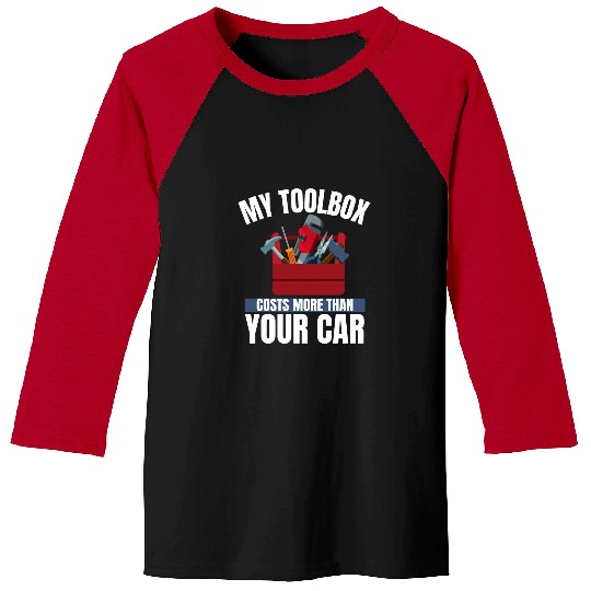 Auto Mechanic Toolbox Automotive Technician Baseball Tees