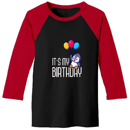 Penguin Pet Its My Birthday Cute Zoo Animal Kids Gift Antarctic Baseball Tees