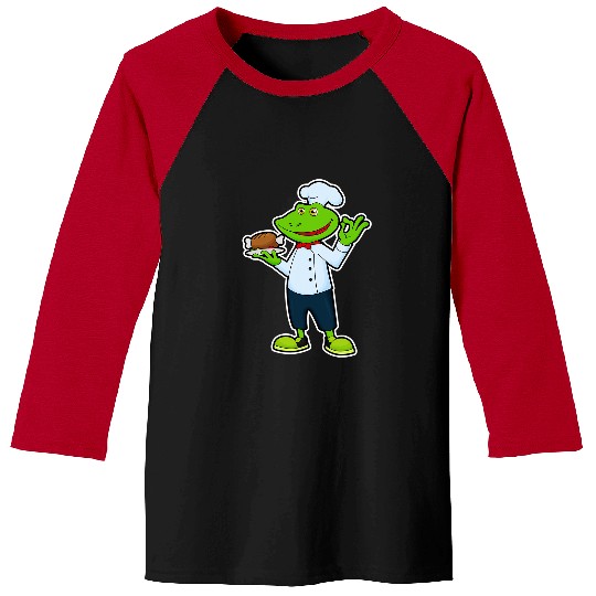 Frog Pet Cook Chef hat Chicken Baseball Tees