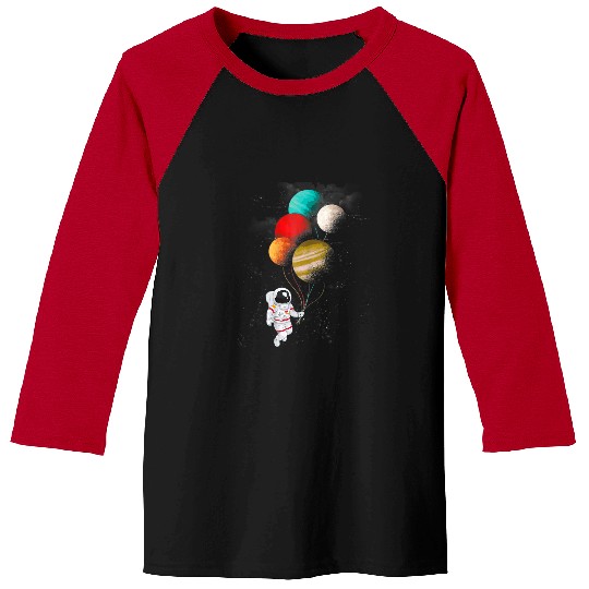 Astronaut Job Space Balloons Moon Mars Galaxy Outer Space Kids23 5 Baseball Tees