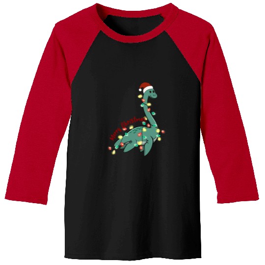 Dinosaur Pet Santa Dinosaur Christmas Klaus Merry xmass Team Santa Baseball Tees