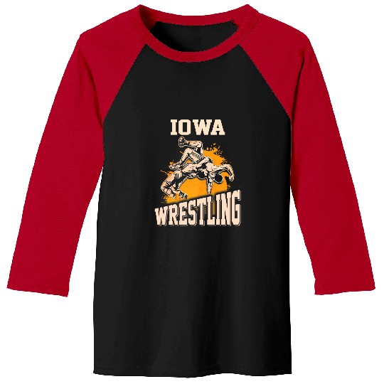 Sport Wrestling Iowa Wrestling Dad Mom Gift For Wrestler Baseball Tees