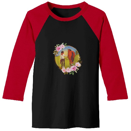 Horse Pet Farm Horse Yard Pony Girl Horse Girl Baseball Tees