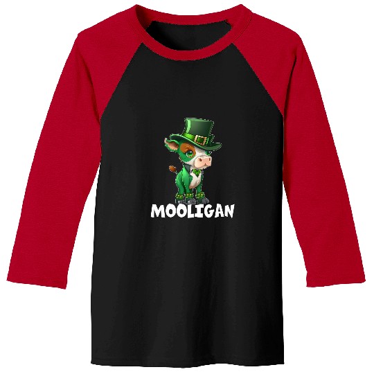 Cow Pet Funny St Patricks Day Hooligan Mooligan Cow St Paddy Party 04 Baseball Tees
