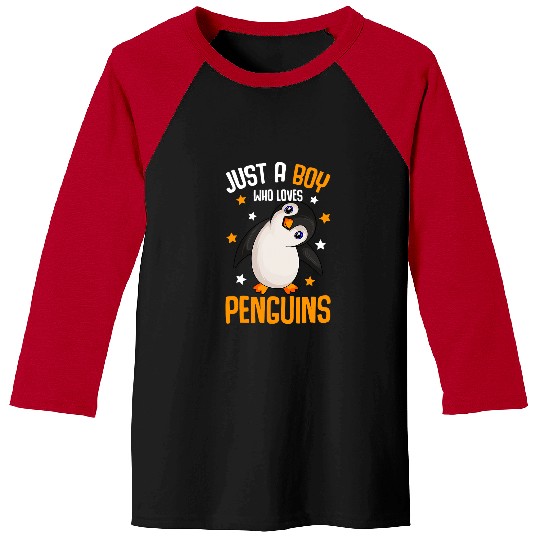 Penguin Pet Just a Boy who loves Penguins Kids Boys Penguin Lover 107 Baseball Tees