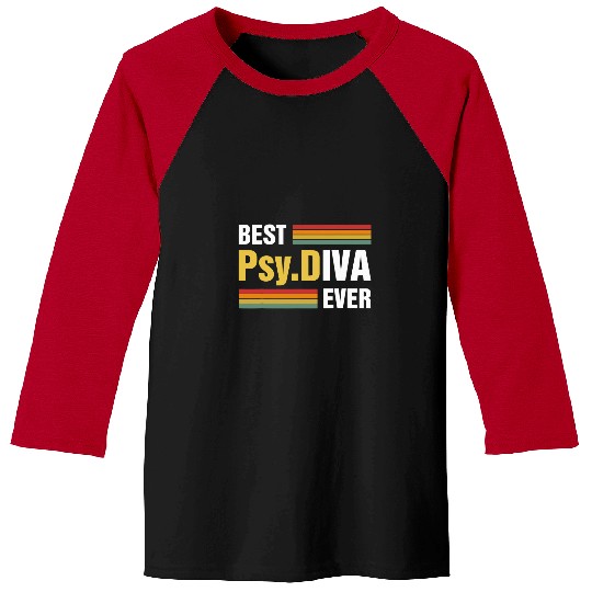 bests Psy D Diva Doctor of Psychology Graduation Doctorate Baseball Tees