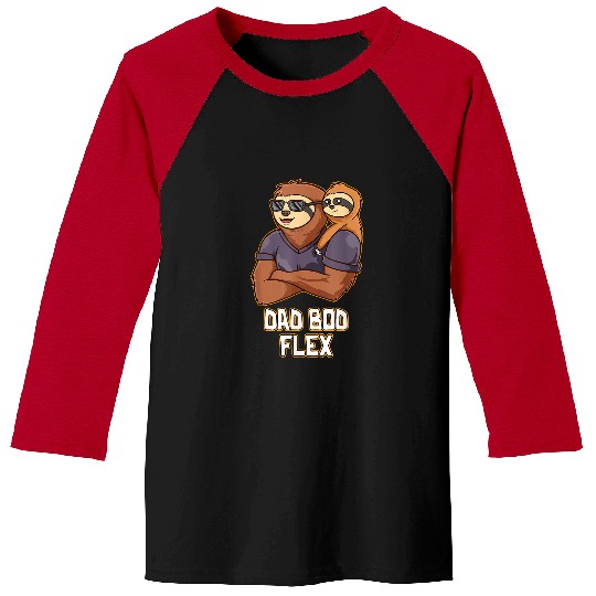 Dad Bod Flex Fitness Lifestyle Health Habits Daddy Nutrition Baseball Tees