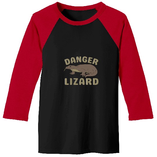 Komodo Pet Danger Lizard Funny Komodo Baseball Tees