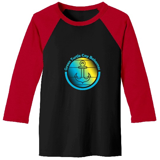 Turtle Pet Bahama Vibes Sailing Yacht Anchor Grand Turtle Cay Bahamas Baseball Tees