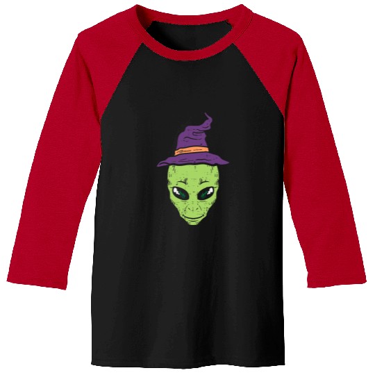 Aliens UFO Halloween Alien Funny ET UFO Space Costume Men Women Kids Baseball Tees
