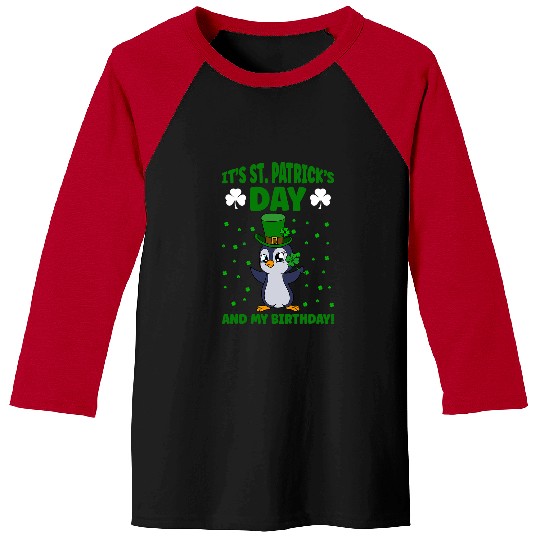 Penguin Pet Its St Patricks Day And My Birthday Baseball Tees