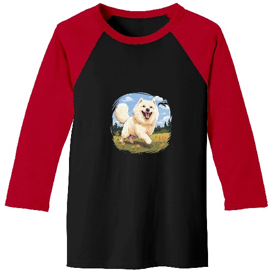 Samoyed Pet Dog Breed Pet Cute Graphic Baseball Tees