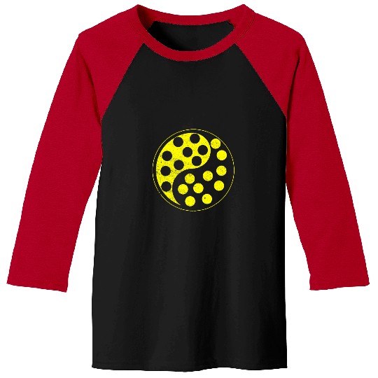 Sport Pickleball Ying And Yang vintages Distressed Pickleball Outdoor Sport Baseball Tees