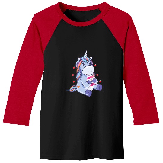 Unicorn Pet Strawberry Milk Kawaii Purple Unicorn Strawberry Milk Shake Baseball Tees