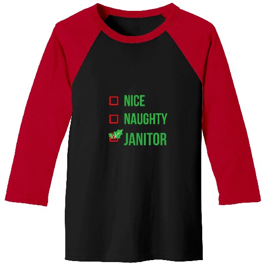 Janitor Funny Pajama Christmas Gift 21 Baseball Tees