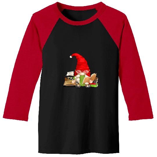 Book Fun Writing Grandma For Retirement And Book Lover Writer Gnome Baseball Tees