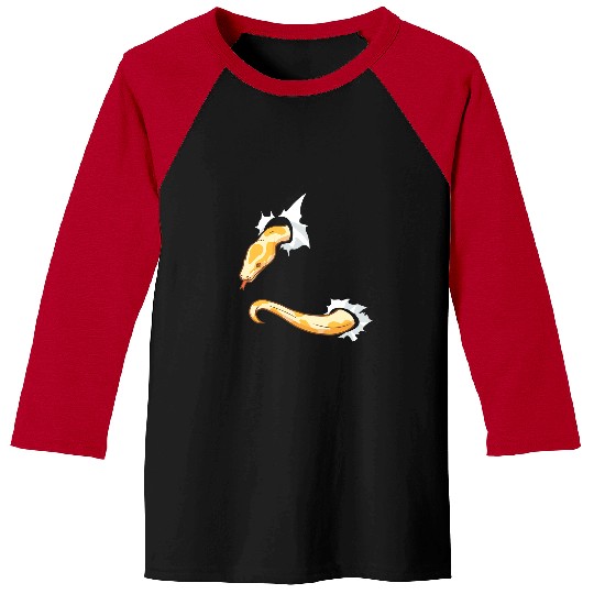 Python Pet Reptile Ball Python Poisonous Snake Owner Baseball Tees