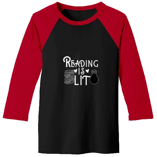 Book Fun Reading is Lit funny Book for Book lovers Book Club Teacher Baseball Tees