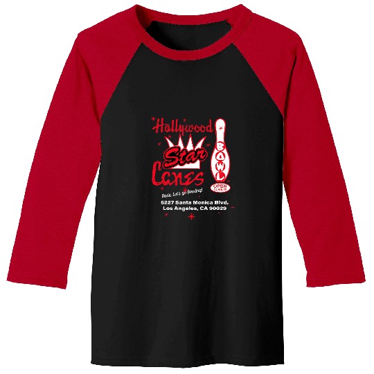 Sport Bowling Hollywood Star Lanes Abide Bowling Alley Baseball Tees