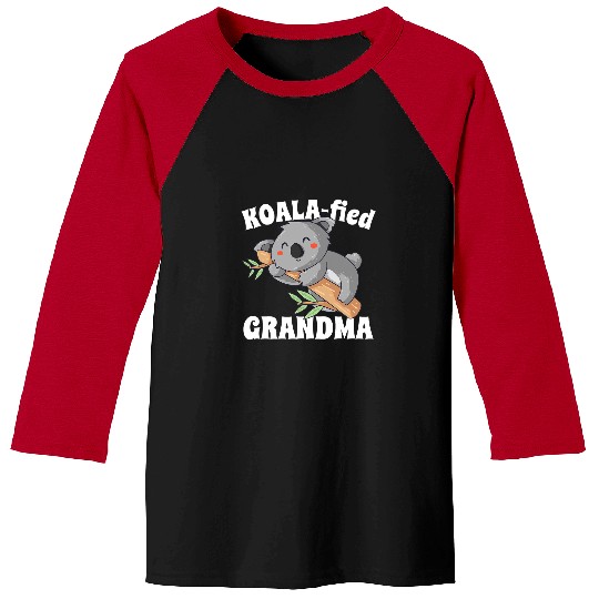 Koala Pet Grandma Koalafied Cute Birth Announcement Nana Baseball Tees