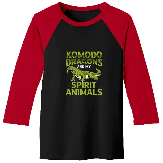 Komodo Pet Is My Spirit Animal Funny Komodo Dragon Lover Baseball Tees