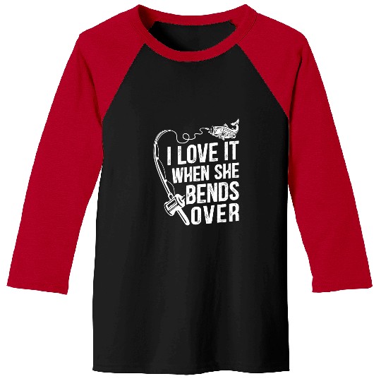 Fishing Fun Bass Fish Fisherman Gifts for Men Baseball Tees