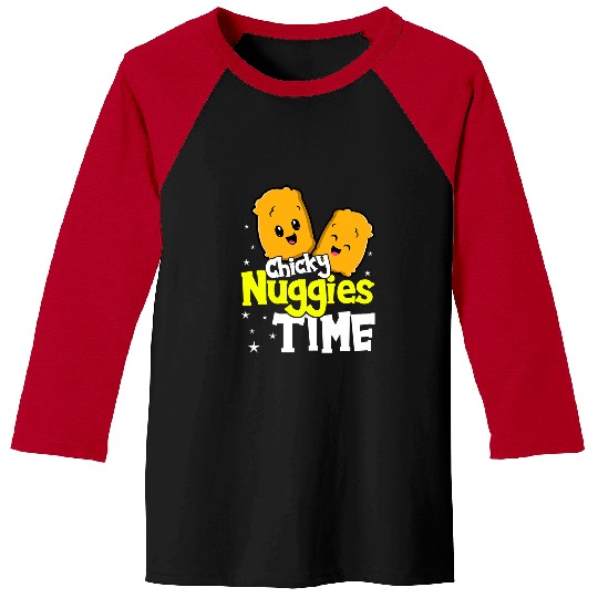 Chicken Pet Chicky Nuggies Time Funny Nuggets Chicken Costume Nugget Baseball Tees