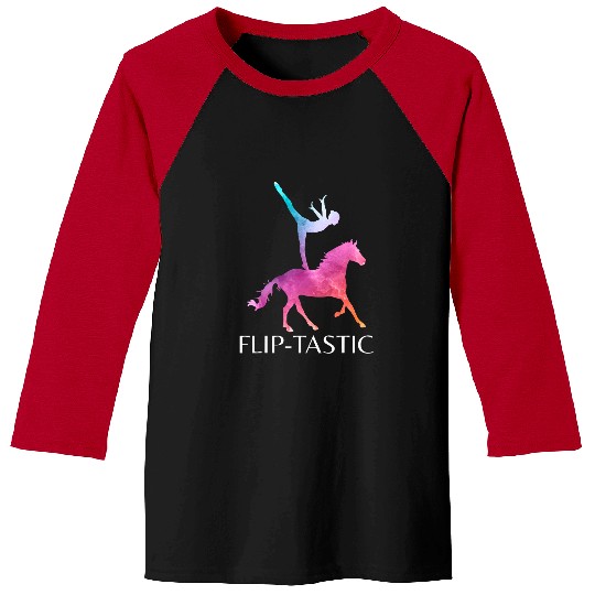 Horse Pet FlipTastic Equestrian Vaulting Baseball Tees