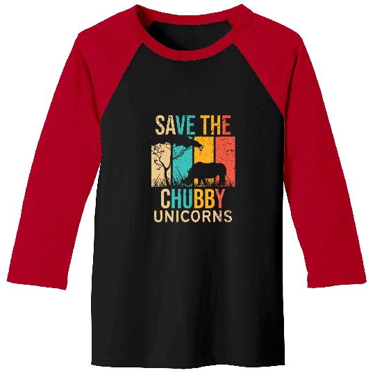 Rhino Pet Save the Chubby Unicornss 2Rhino Fat Unicorns Rhinoceros 22 Baseball Tees