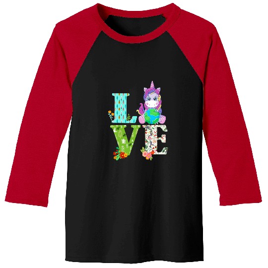 Unicorn Pet Love World Earth Day Unicorn Anniversary Earth Day Everyday Baseball Tees