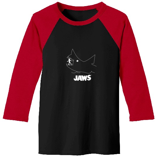 Jaws Chalk Board Movie Baseball Tees