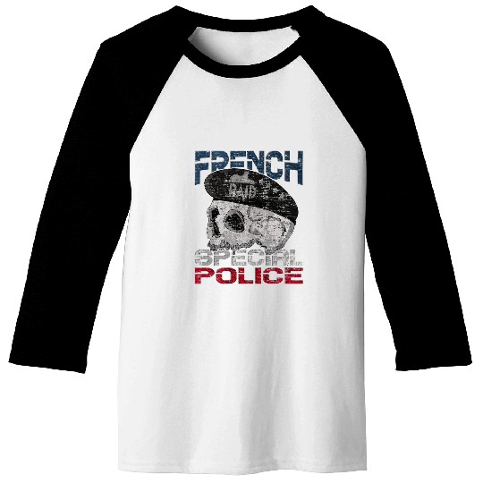 Police Job RAID French Police Tactical Unit 1 Baseball Tees