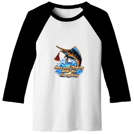 Fishing Fun and Fishing Fix Everything Fisherman Friends Fish Buddy 3 Baseball Tees