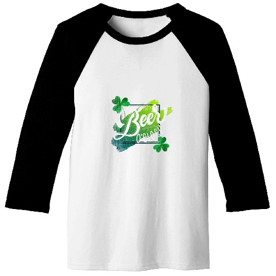 Beer Fun St Patricks Day BEER O clock Funny Day Drinking Baseball Tees