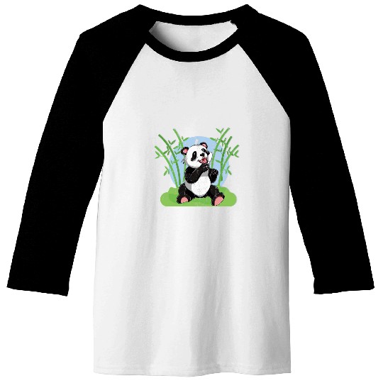 Panda Pet lover bamboo wildlife est animal panda Baseball Tees