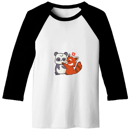 Panda Pet Little Sister Sweet Red Panda Sibling Family Baseball Tees