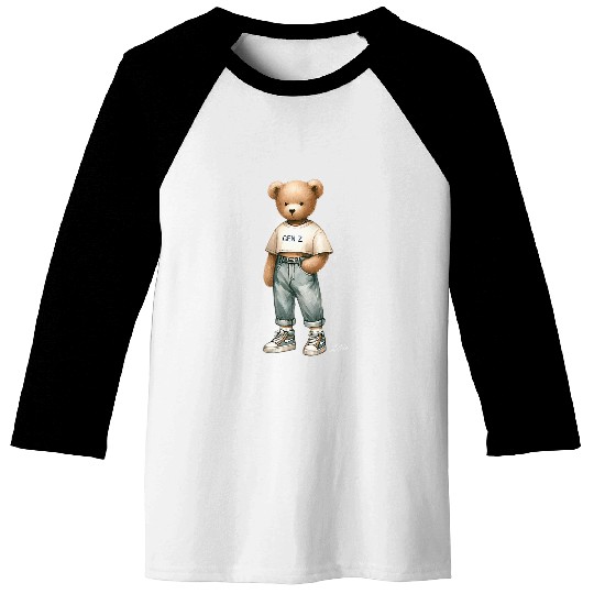 Bear Pet Preppy Gen Z Bear vintages Gilded Lillie Baseball Tees