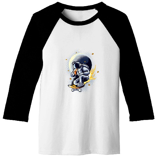 Coffee Fun Astro Coffee Skate Baseball Tees