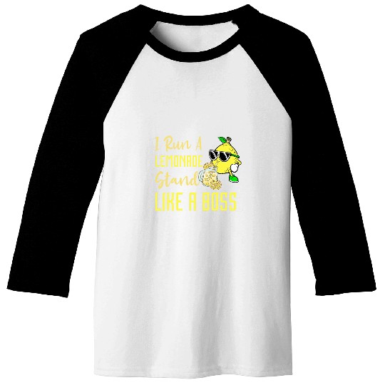 I Run Like A Boss Lemon Lover Lemon Juice Lemonade Stand Baseball Tees