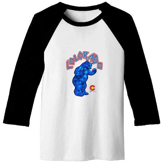 Bear Pet Blue Bear of Denver Colorado Underground Colorado Baseball Tees