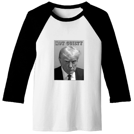 Donald Trump Police Mugshot Photo Not Guilty 4547 President Baseball Tees