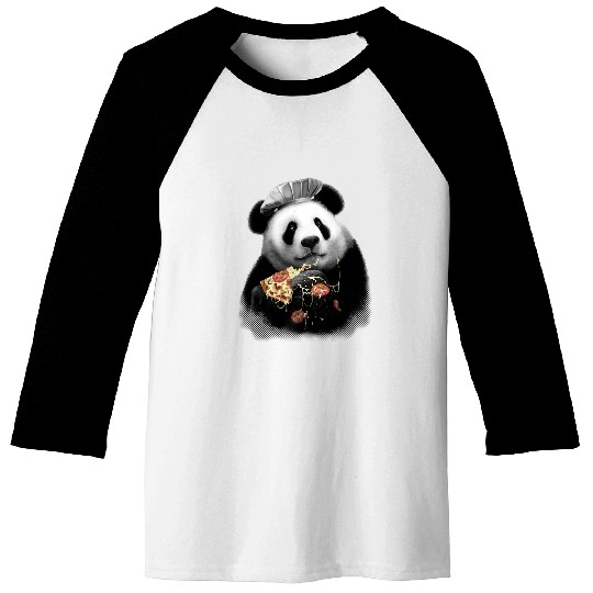 Panda Pet LOVES PIZZA 471 forest Baseball Tees