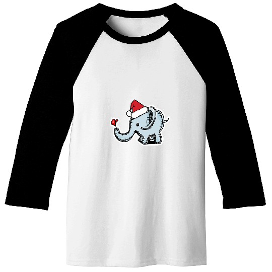 Elephant Pet This Is My Christmas Baby Elephant xmass Santa Lover T Baseball Tees
