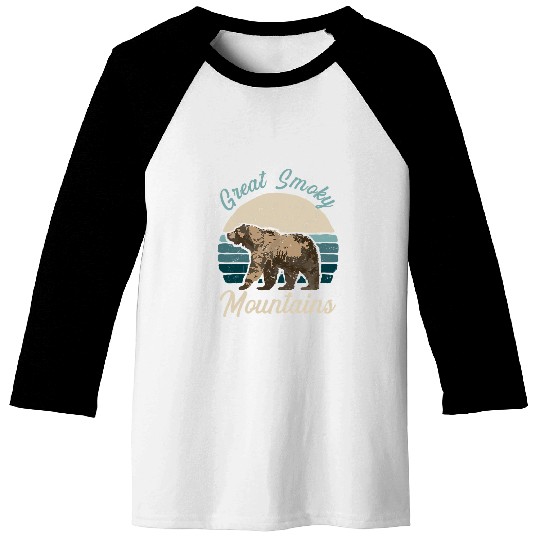 Bear Pet Great Smoky Mountains National Park Bear Retro Baseball Tees