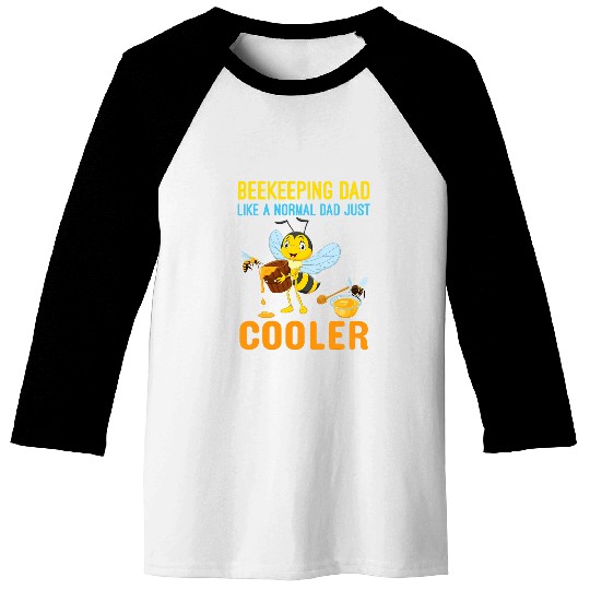 Cool Beekeeping Art Men Dad Bee Hive Keeping Honey Beekeeper Baseball Tees