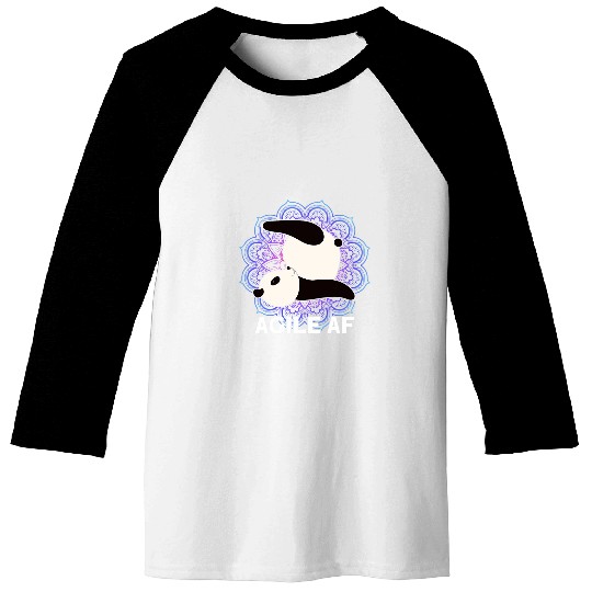 Panda Pet Agile AF Panda Mobility Training Yoga and Pilates Baseball Tees