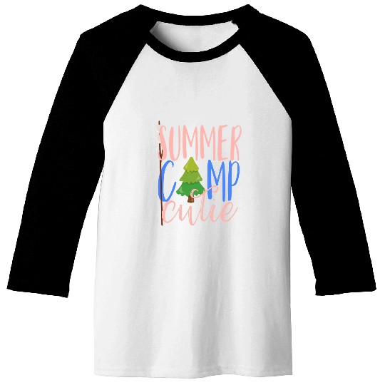 Scout Job Summer Camp Cutie Tree Girls Camping Smores Scout Kids Baseball Tees